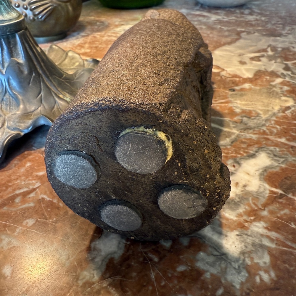Smiling Jizo Buddha Stone Statue - Guardian of Children and Travelers - Picture 14 of 15